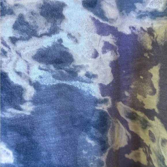 Wonderly Blue and Purple Tie Dye Tee - Picture 5 of 5